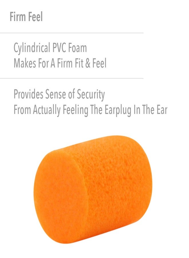 Howard Leight by Honeywell FirmFit Disposable Foam Earplugs, Polybag, 200-Pairs (FF-1) , Orange - Image 3